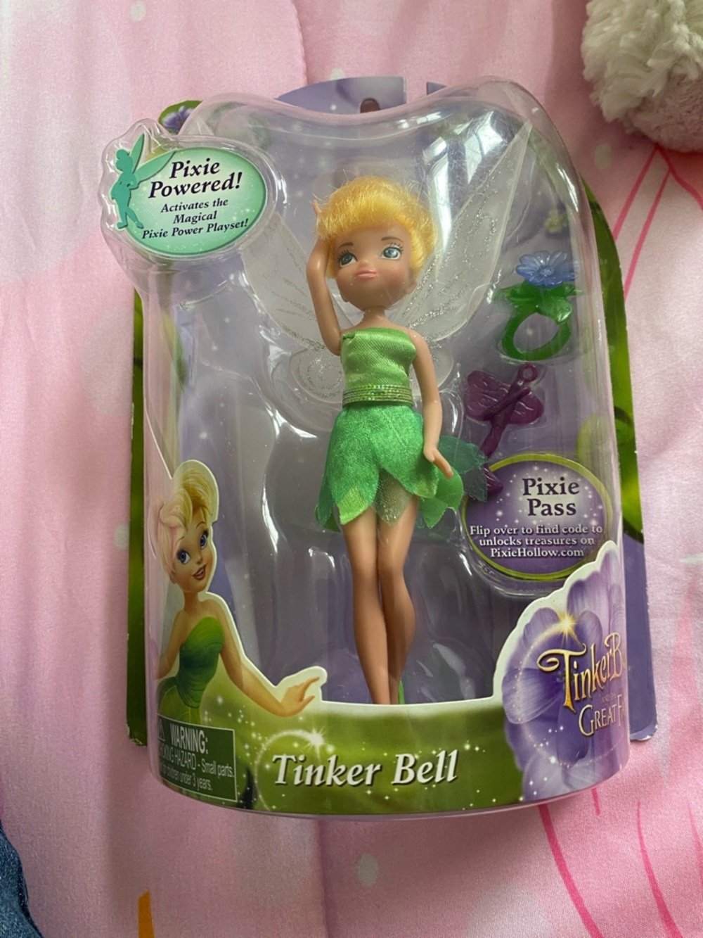 Disney Tinker Bell Doll - Green Outfit with Blonde Hair